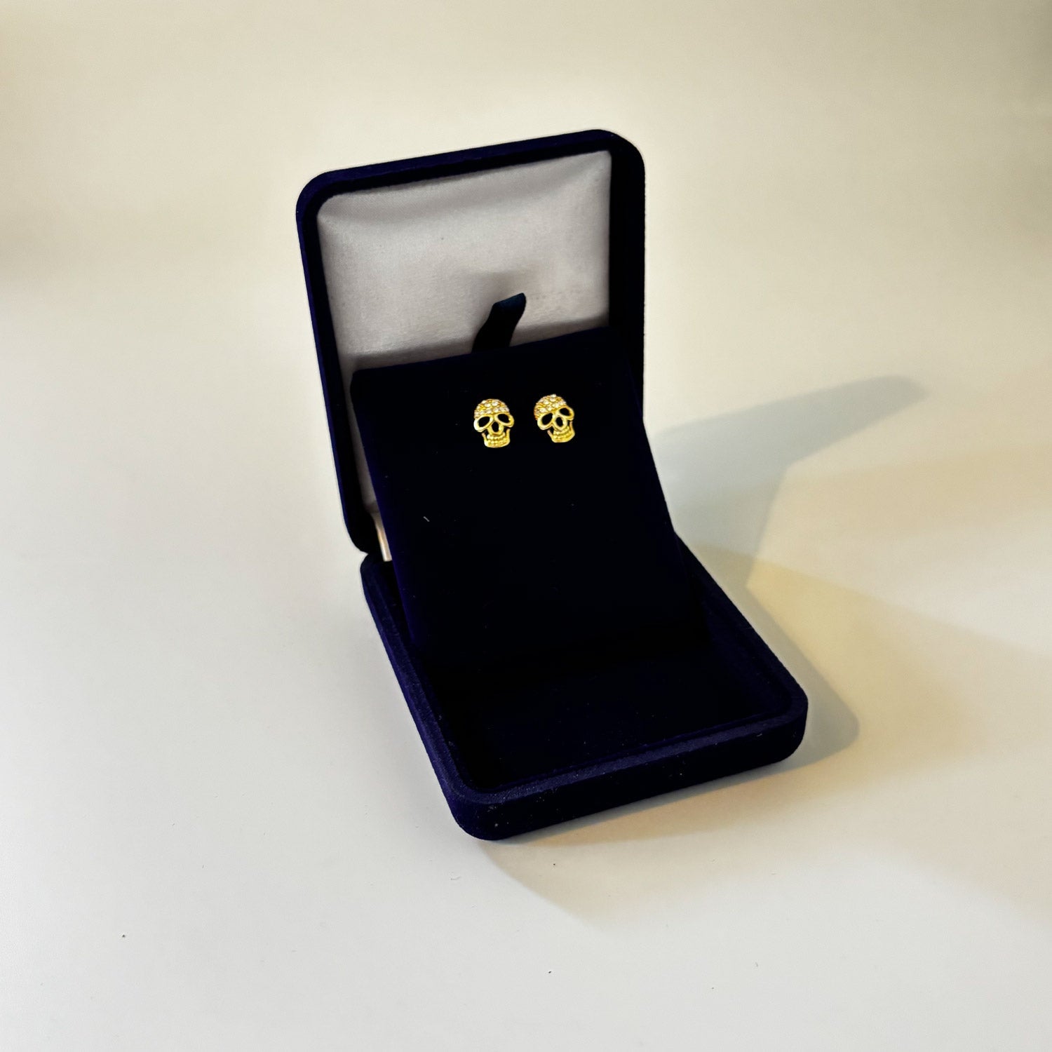 Boucles d'Oreilles Tête de Mort avec Cristal Swarovski® Elements Oh, mes Bijoux !