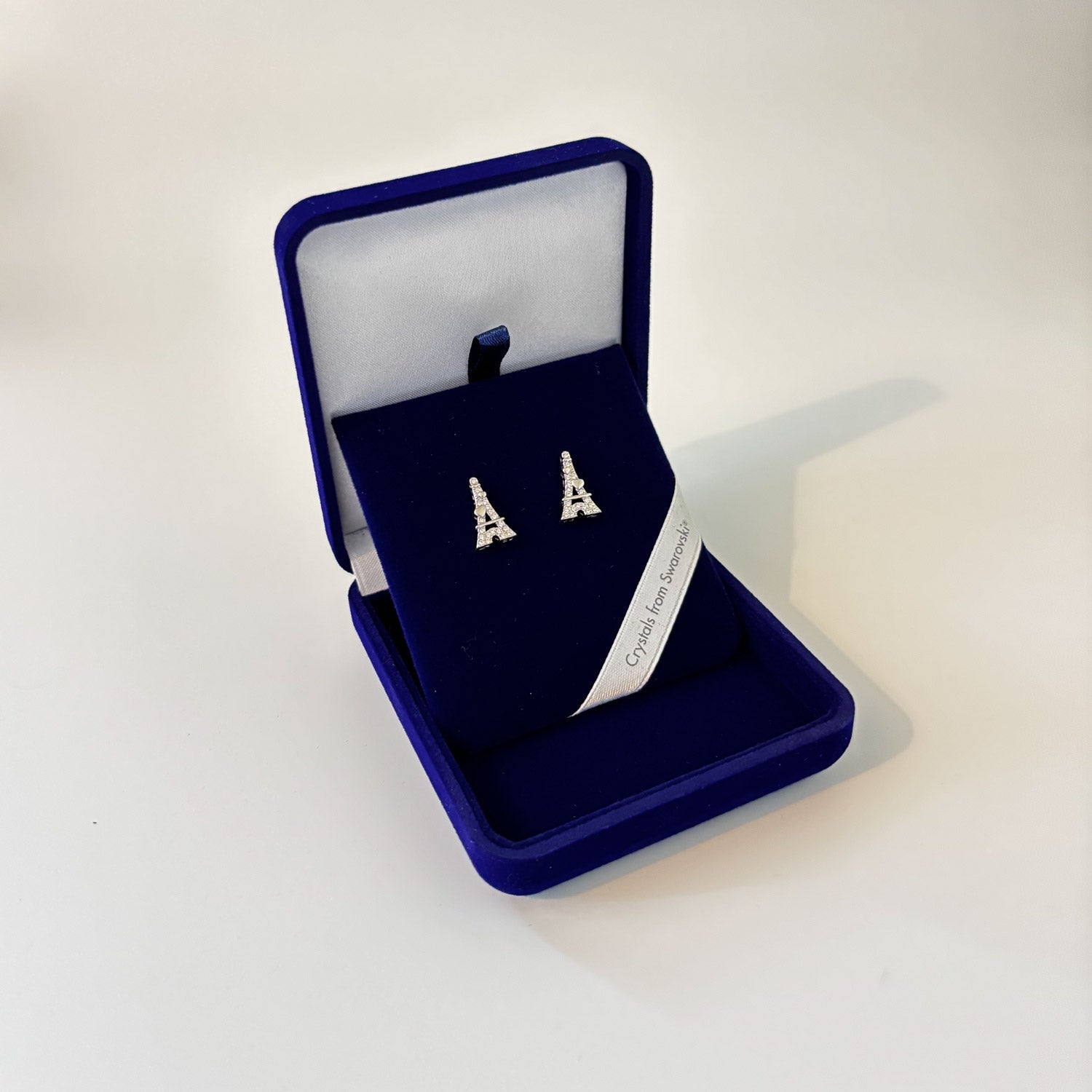 Boucles d’Oreilles Tour Eiffel (Cœur Étoile) avec Cristal Swarovski® Elements Oh, mes Bijoux !