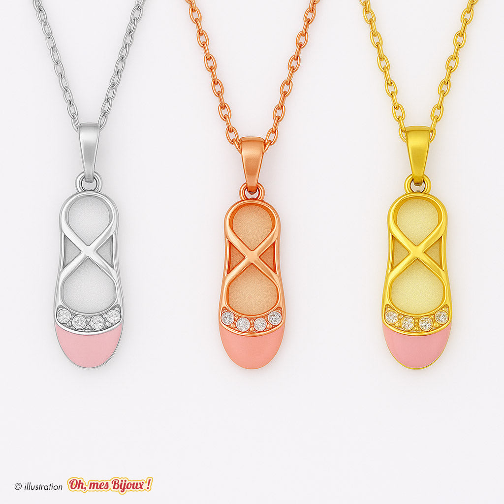 Collier avec Pendentif Chausson de Ballerine – Swarovski® Elements Oh, mes Bijoux !