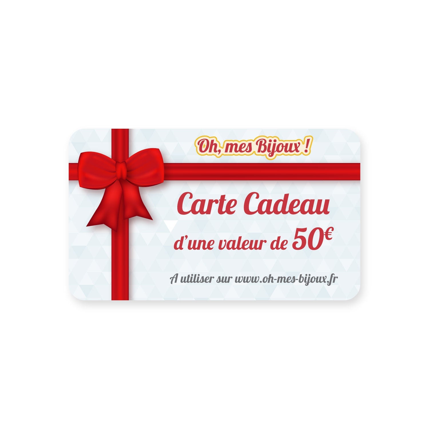 🎁 Carte Cadeau Bijoux – Offrez le choix parfait Oh, mes Bijoux !