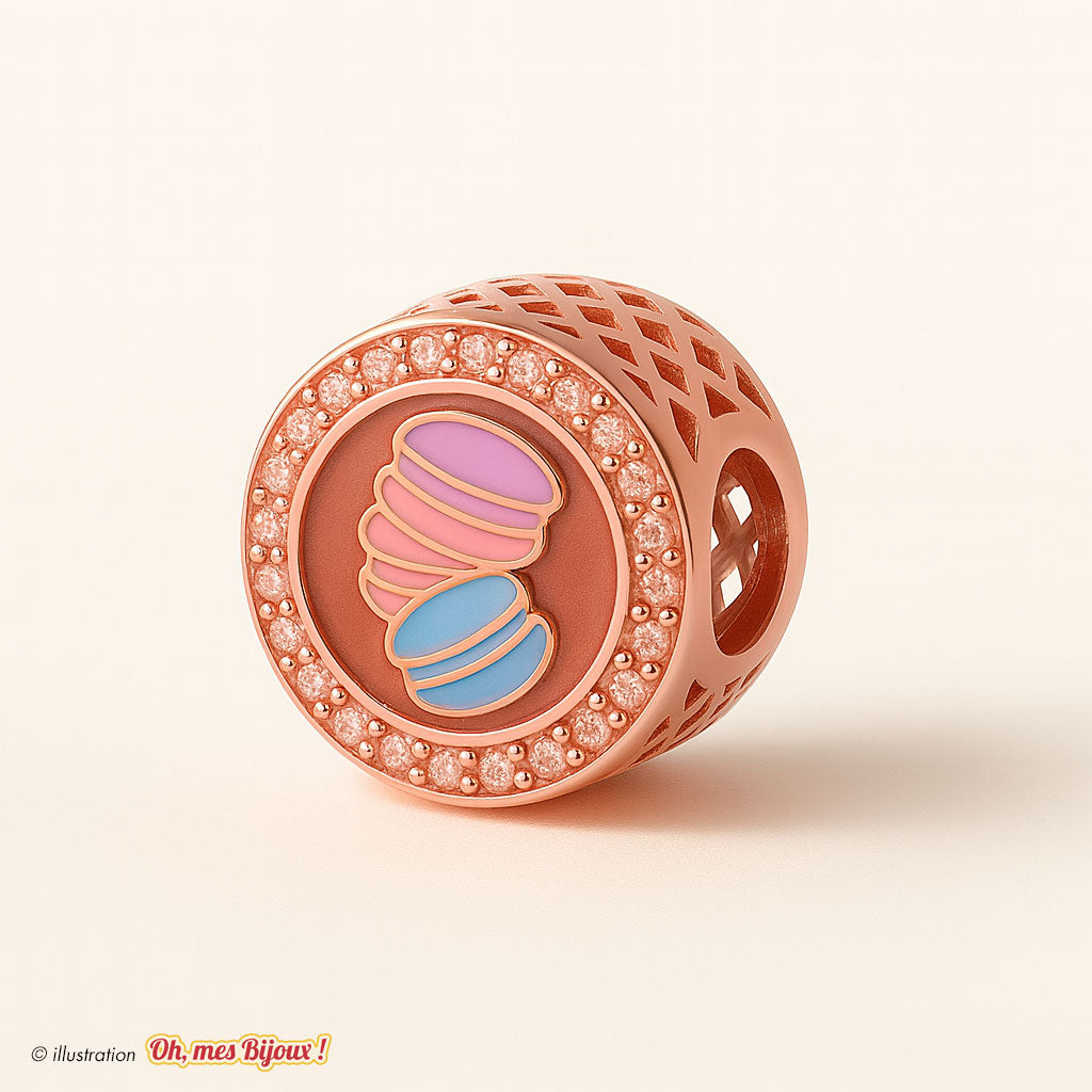 Charm Macarons avec Cristal Swarovski® Elements pour Bracelet Oh, mes Bijoux !