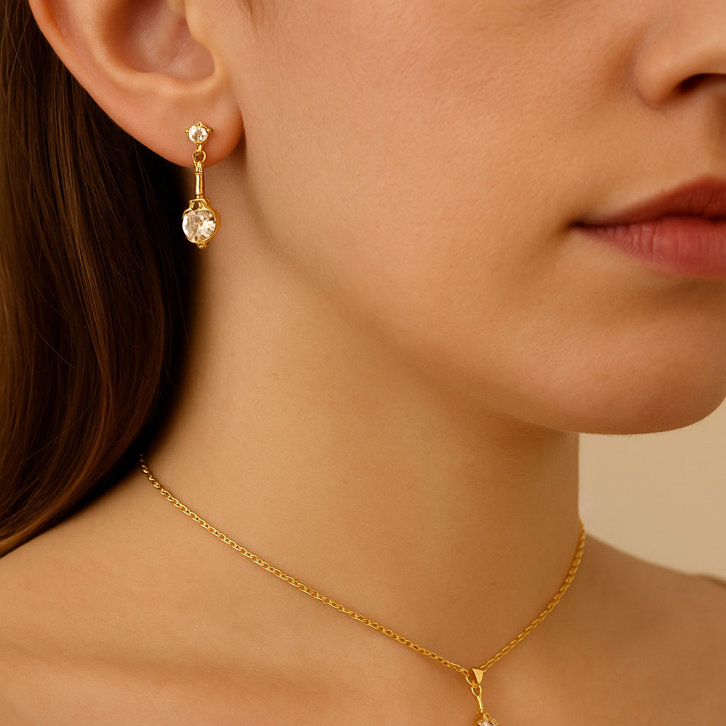 Boucles d’Oreilles Tour Eiffel avec Cristal Swarovski® Elements Oh, mes Bijoux !