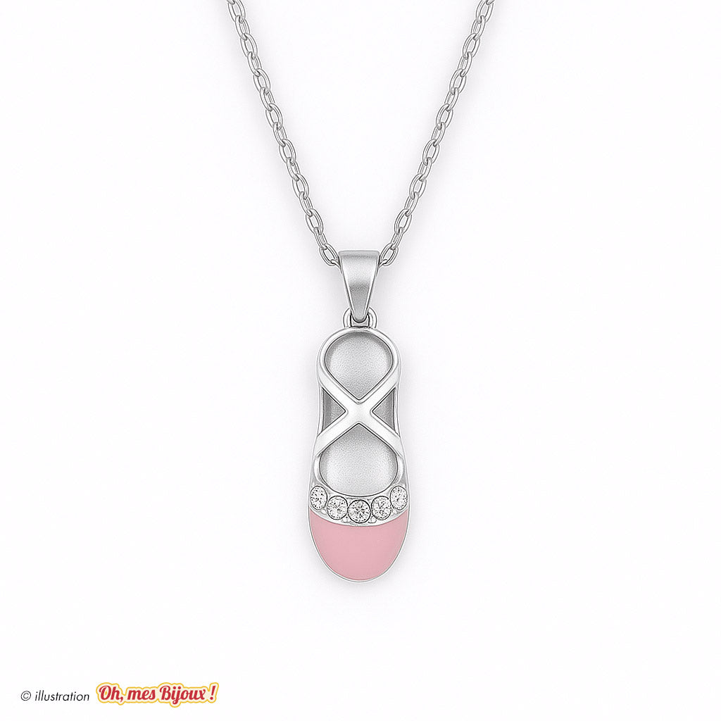 Collier avec Pendentif Chausson de Ballerine – Swarovski® Elements Oh, mes Bijoux !