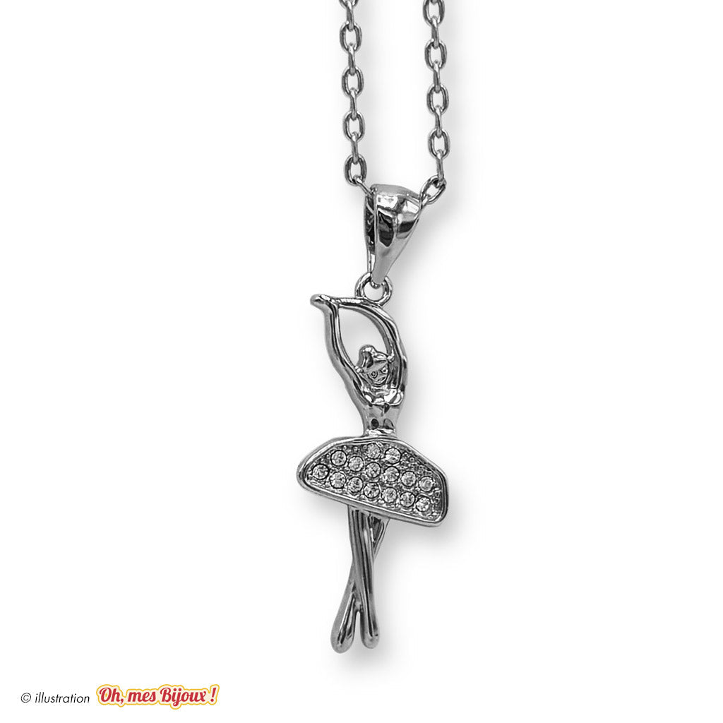 Collier avec Pendentif Danseuse Ballerine - Swarovski® Elements Oh, mes Bijoux !