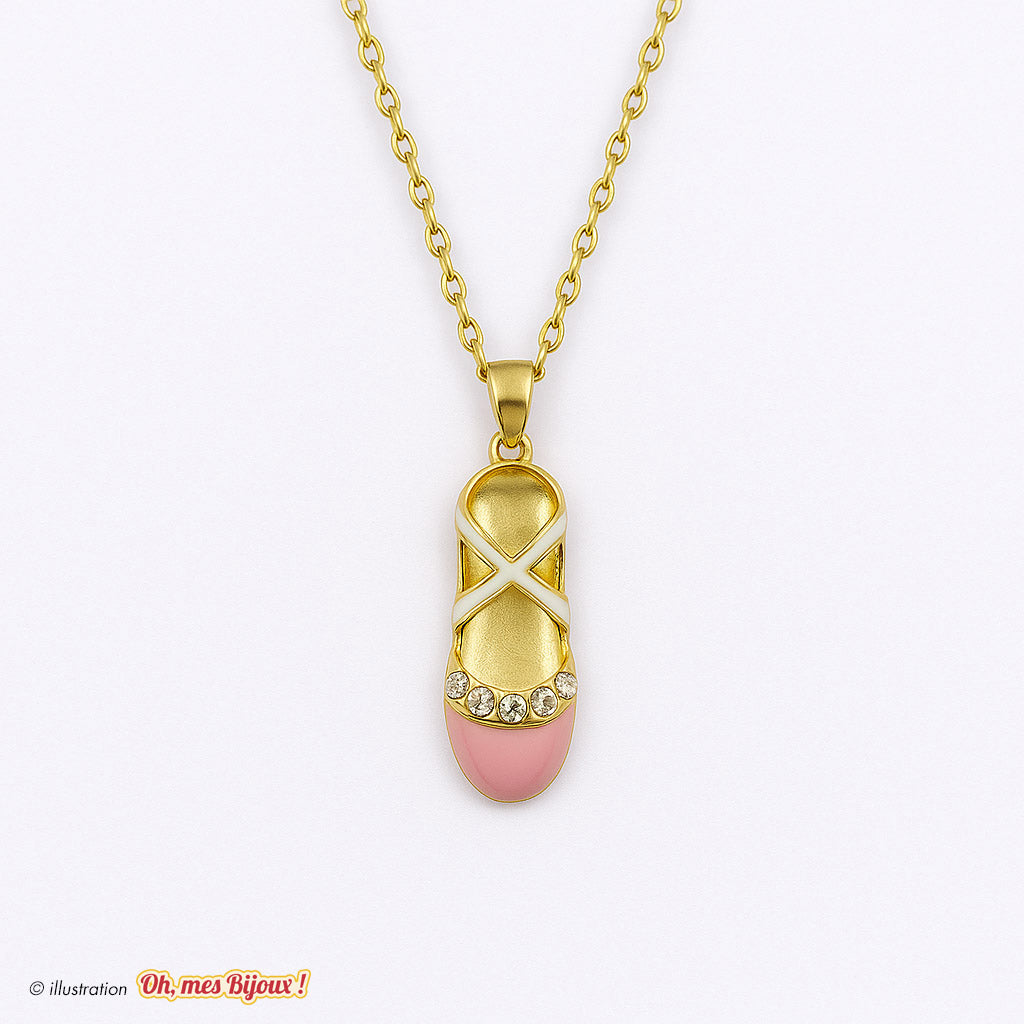 Collier avec Pendentif Chausson de Ballerine – Swarovski® Elements Oh, mes Bijoux !