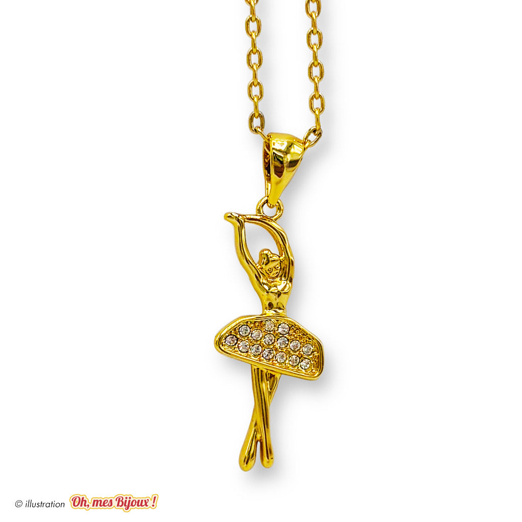 Collier avec Pendentif Danseuse Ballerine - Swarovski® Elements Oh, mes Bijoux !