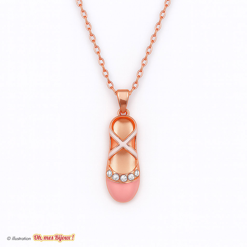Collier avec Pendentif Chausson de Ballerine – Swarovski® Elements Oh, mes Bijoux !