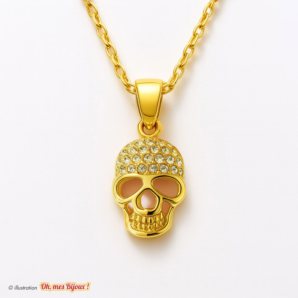 Collier avec Pendentif Tête de Mort – Swarovski® Elements