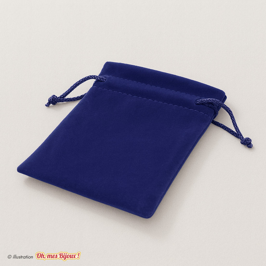 Pochette Suédine Bleu ou Bordeaux pour Bijoux – Protection et Élégance Oh, mes Bijoux !
